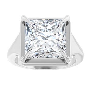Sterling Silver 10x10 mm Square Ring Mounting – image 5