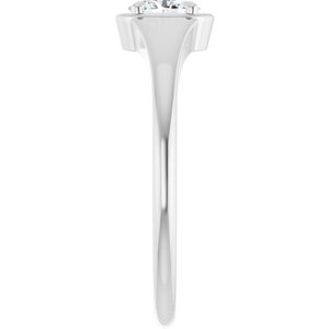 Platinum 5x3.5 mm Oval Ring Mounting – image 7