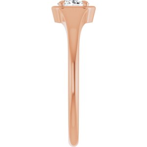 14K Rose Gold 5x3.5 mm Oval Ring Mounting – image 7
