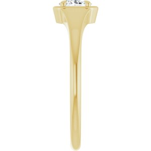 14K Yellow Gold 5x3.5 mm Oval Ring Mounting – image 7