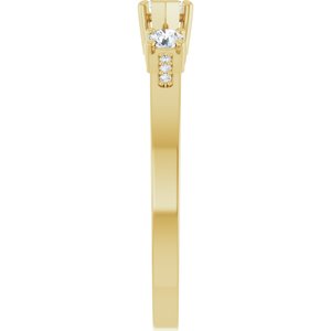 18K Yellow Gold 5x3 mm Marquise Ring Mounting – image 7