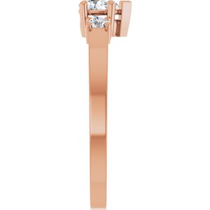 10K Rose Gold 5x3 mm Pear Ring Mounting – image 7