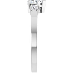Platinum 5x3 mm Pear Ring Mounting – image 7