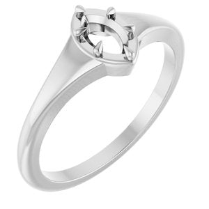 Platinum 6x3.5 mm Marquise Ring Mounting – image 2