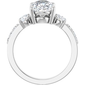Platinum 12x7.5 mm Pear Ring Mounting – image 3