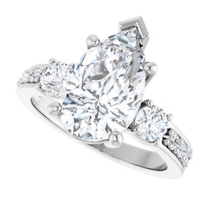 Sterling Silver 13x8 mm Pear Ring Mounting – image 8