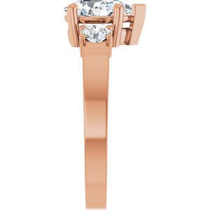 10K Rose Gold 8.5x5.5 mm Pear Ring Mounting – image 7