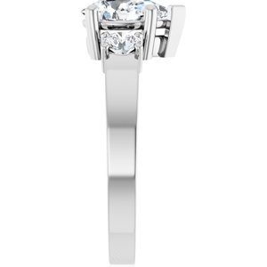 Platinum 8.5x5.5 mm Pear Ring Mounting – image 7