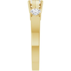 14K Yellow Gold 8x4 mm Marquise Ring Mounting – image 7