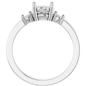 Continuum Sterling Silver 6.5 mm Round Ring Mounting – image 4