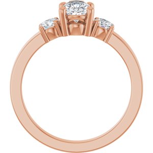 14K Rose Gold 8x5 mm Pear Ring Mounting – image 3