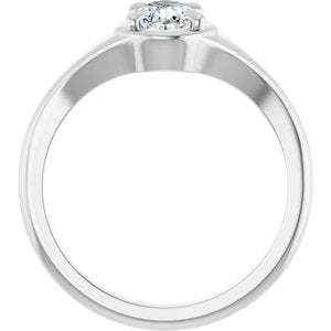 Continuum Sterling Silver 7x5 mm Pear Ring Mounting – image 3