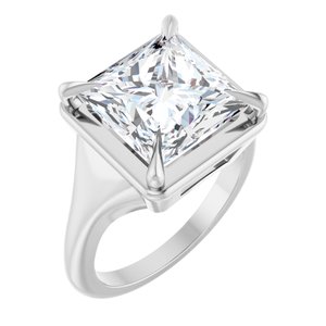 Continuum Sterling Silver 10x10 mm Square Ring Mounting