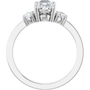 14K X1 White Gold 8.5x5.5 mm Pear Ring Mounting – image 3