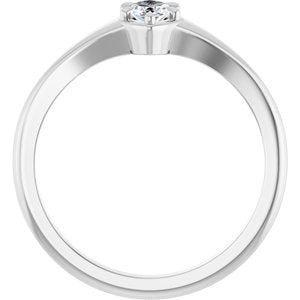 Sterling Silver 6x3.5 mm Marquise Ring Mounting – image 3