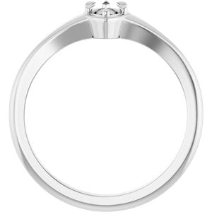 Sterling Silver 6x3.5 mm Marquise Ring Mounting – image 4