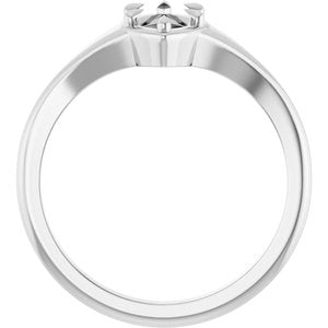 Sterling Silver 8x4.5 mm Marquise Ring Mounting – image 4