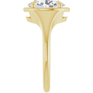14K Yellow Gold 10x8 mm Oval Ring Mounting – image 7