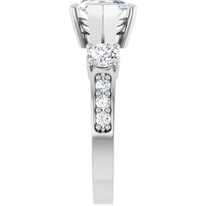 Platinum 14x7 mm Marquise Ring Mounting – image 7