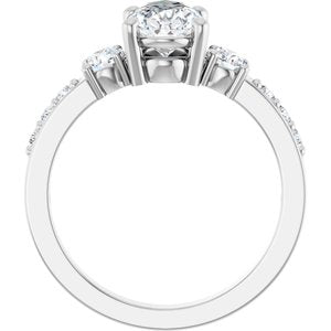 Continuum Sterling Silver 10x6 mm Pear Ring Mounting – image 3