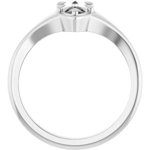 Platinum 9x4.5 mm Marquise Ring Mounting – image 4