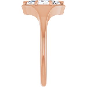 10K Rose Gold 9x4.5 mm Marquise Ring Mounting – image 7