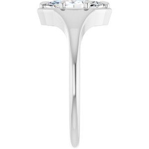 14K X1 White Gold 9x4.5 mm Marquise Ring Mounting – image 7