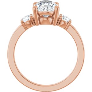 10K Rose Gold 11.5x7 mm Pear Ring Mounting – image 3