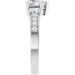 Continuum Sterling Silver 7x5 mm Pear Ring Mounting – image 7