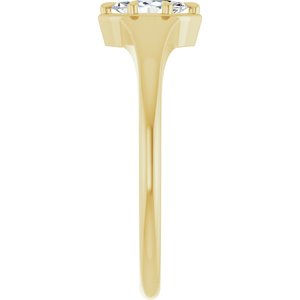 10K Yellow Gold 6x3.5 mm Marquise Ring Mounting – image 7