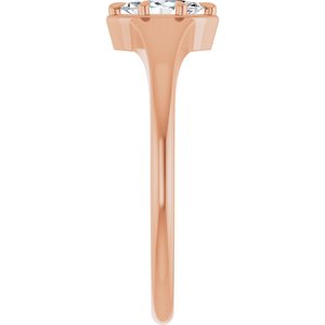 14K Rose Gold 6x3.5 mm Marquise Ring Mounting – image 7
