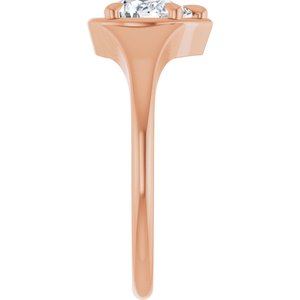 14K Rose Gold 7x5 mm Pear Ring Mounting – image 7