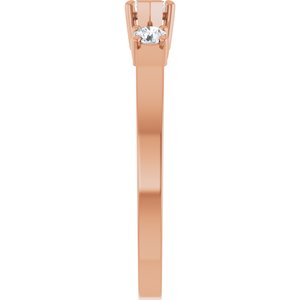 14K Rose Gold 5x3 mm Marquise Ring Mounting – image 7