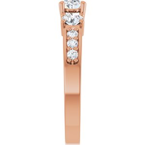 14K Rose Gold 6x4 mm Oval Ring Mounting – image 7