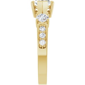 10K Yellow Gold 10.5x5.5 mm Marquise Ring Mounting – image 7