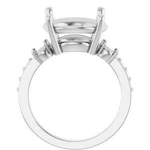 Sterling Silver 13 mm Round Ring Mounting – image 4