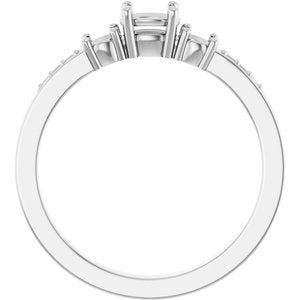 Continuum Sterling Silver 5x3.5 mm Oval Ring Mounting – image 4