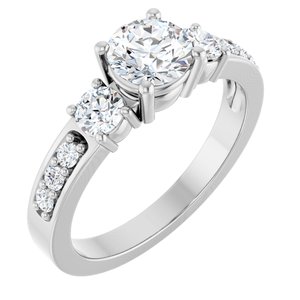 Platinum 5.8 mm Round Ring Mounting