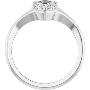 Continuum Sterling Silver 11x5.5 mm Marquise Ring Mounting – image 3