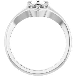 Continuum Sterling Silver 11x5.5 mm Marquise Ring Mounting – image 4