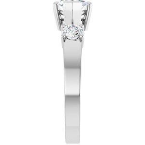 14K X1 White Gold 11x5.5 mm Marquise Ring Mounting – image 7