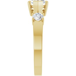 18K Yellow Gold 11x5.5 mm Marquise Ring Mounting – image 7