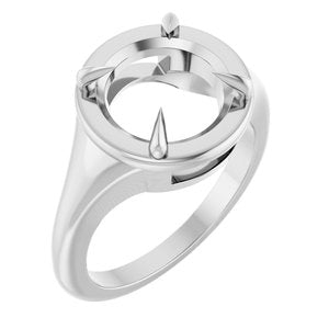 Platinum 10 mm Round Ring Mounting – image 2