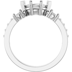 Sterling Silver 8.5x4.5 mm Marquise Ring Mounting – image 4