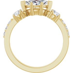 18K Yellow Gold 8.5x4.5 mm Marquise Ring Mounting – image 3
