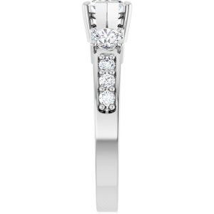14K X1 White Gold 8.5x4.5 mm Marquise Ring Mounting – image 7