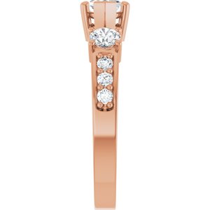 14K Rose Gold 8.5x4.5 mm Marquise Ring Mounting – image 7