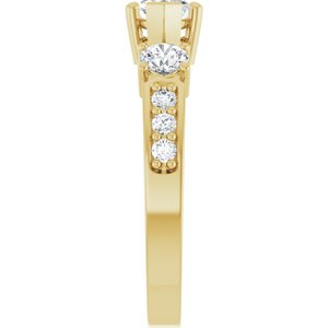 14K Yellow Gold 8.5x4.5 mm Marquise Ring Mounting – image 7
