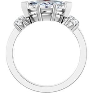 Platinum 11x5.5 mm Marquise Ring Mounting – image 3