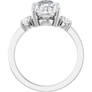 Sterling Silver 13x8 mm Pear Ring Mounting – image 3